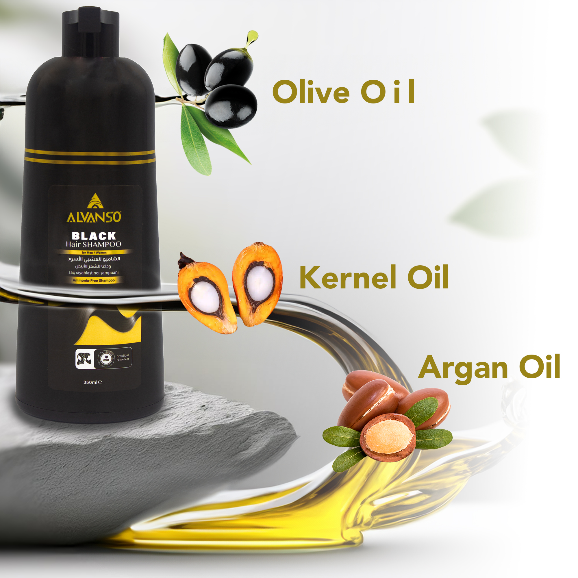 Black Hair Shampoo-350 ml