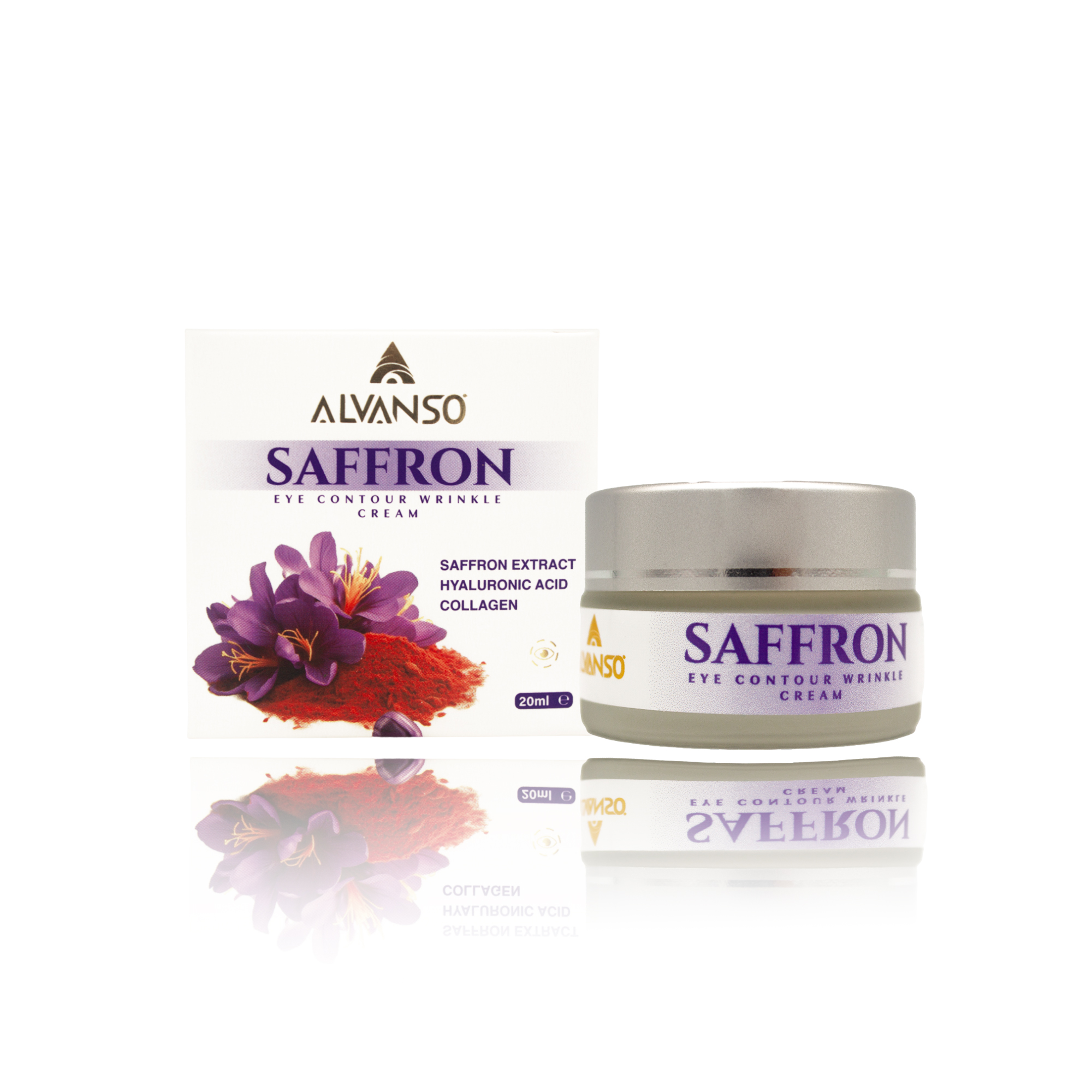 Saffron eye contour wrinkle Cream