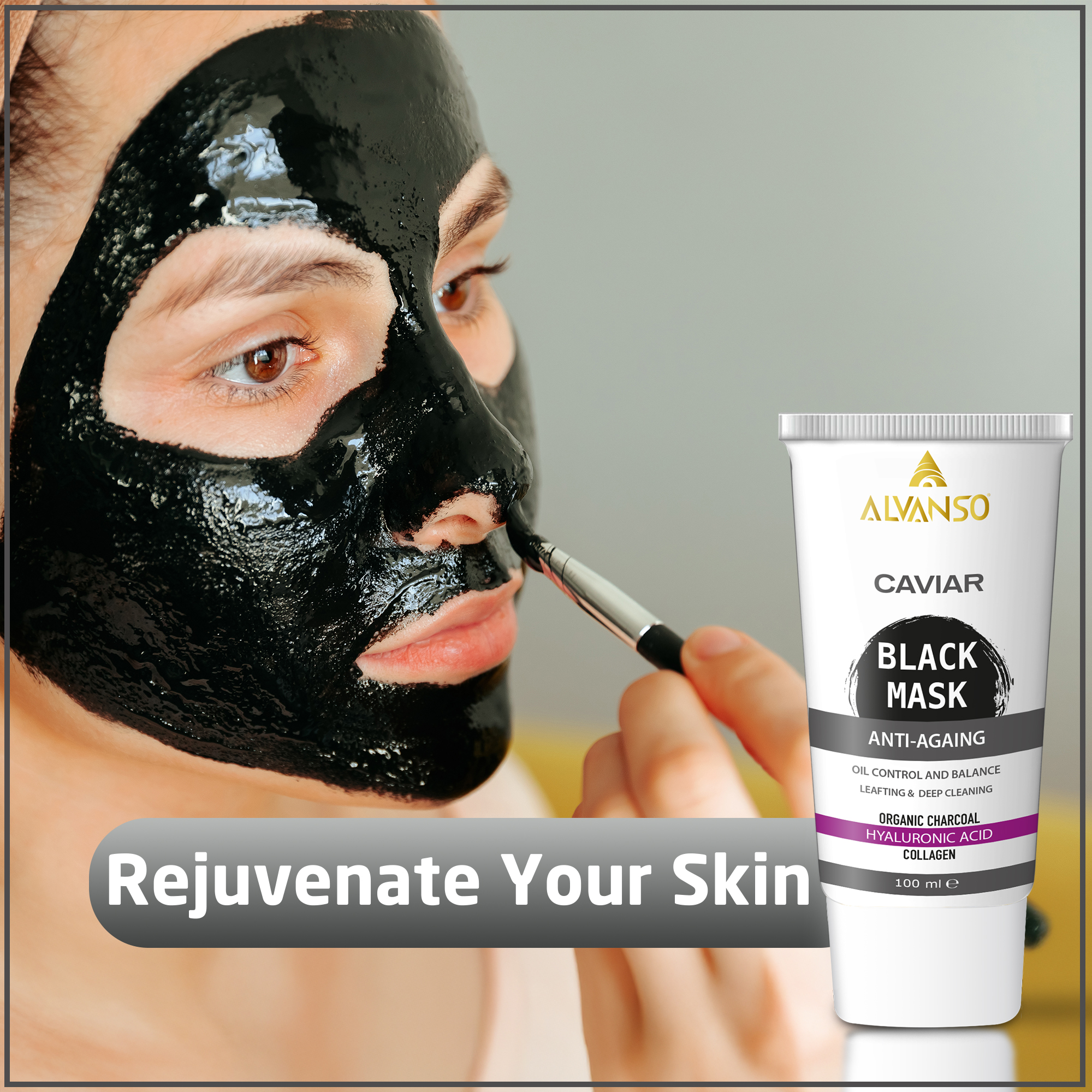 CAVIAR and CHARCOAL BLACK MASK